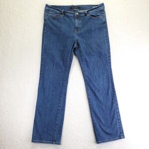 Calvin Klein Jeans Womens 16W Bootcut Medium Wash Blue Stretch Denim Pants